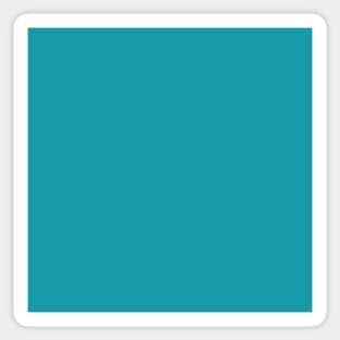 Caribbean Sea Blue Solid Color Sticker